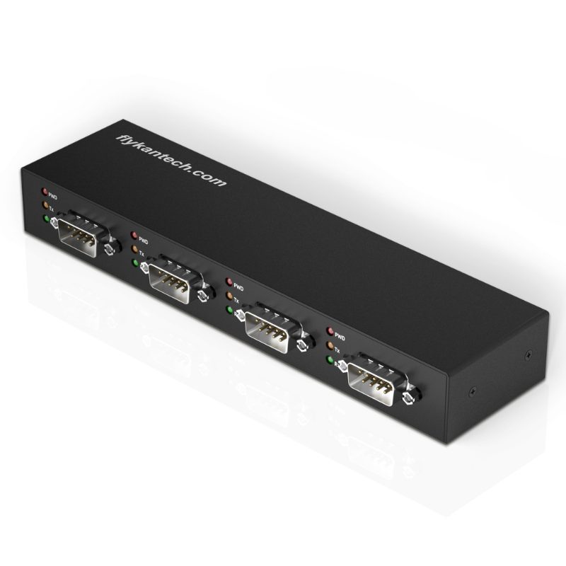 4XRS232 4-Port USB to RS232 Adapter Hub (Male, Metal)