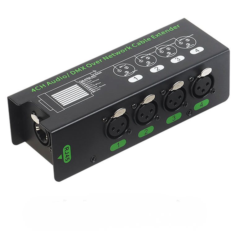DMX-NT DMX-NT | 4-Channel 3-Pin XLR/DMX/AES-EBU over Ethercon RJ45 Network Extender