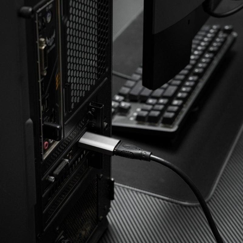 DP2C8K-A-P1 | Adaptateur source mâle DisplayPort vers femelle USB-C mode DP Alt 8K@60Hz