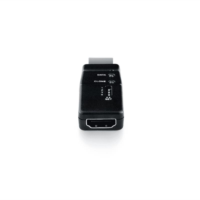 EDID-8K60-P1 HDMI 8K60 EDID feeder and EDID emulator with 8 memory slots, HDCP 2.3 pass-through and DIP-switch profile selection