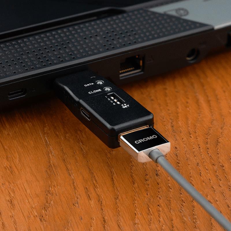 EDID-8K60-P1 HDMI 8K60 EDID feeder and EDID emulator with 8 memory slots, HDCP 2.3 pass-through and DIP-switch profile selection