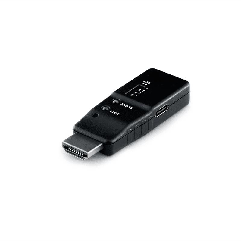 EDID-8K60-P1 HDMI 8K60 EDID feeder and EDID emulator with 8 memory slots, HDCP 2.3 pass-through and DIP-switch profile selection