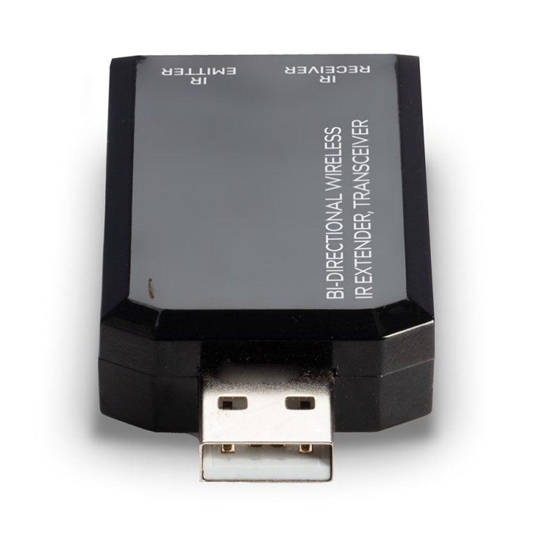 IRX-BI150 bi-directional wireless IR extender transceiver, USB powered, 150m range, 10 RF channels, works with Alexa and Google Home