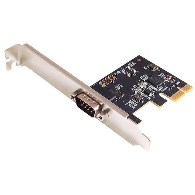 PCIE-RS232-P1 PCIE-RS232-P1 | 1-Port PCI Express Serial RS232 (DB9) Serial Interface Card, PC Serial Card, COM Retention, Windows/Linux