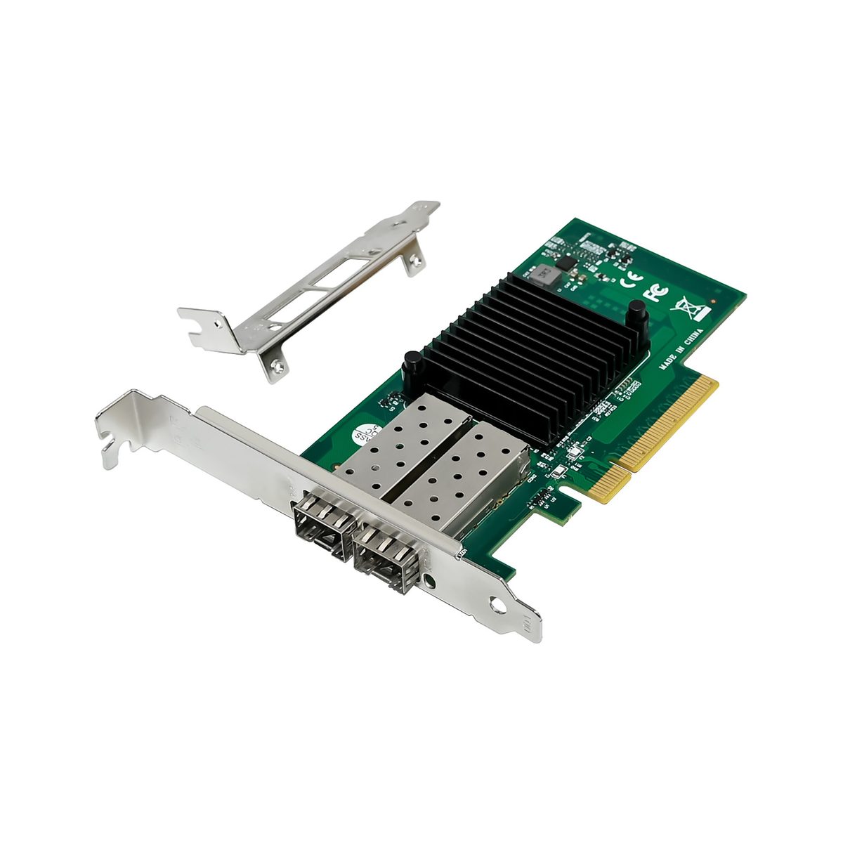 PEX10GSFP-723 2-Port 10G Fiber Network Card with Open SFP+ - Intel JL82599ES