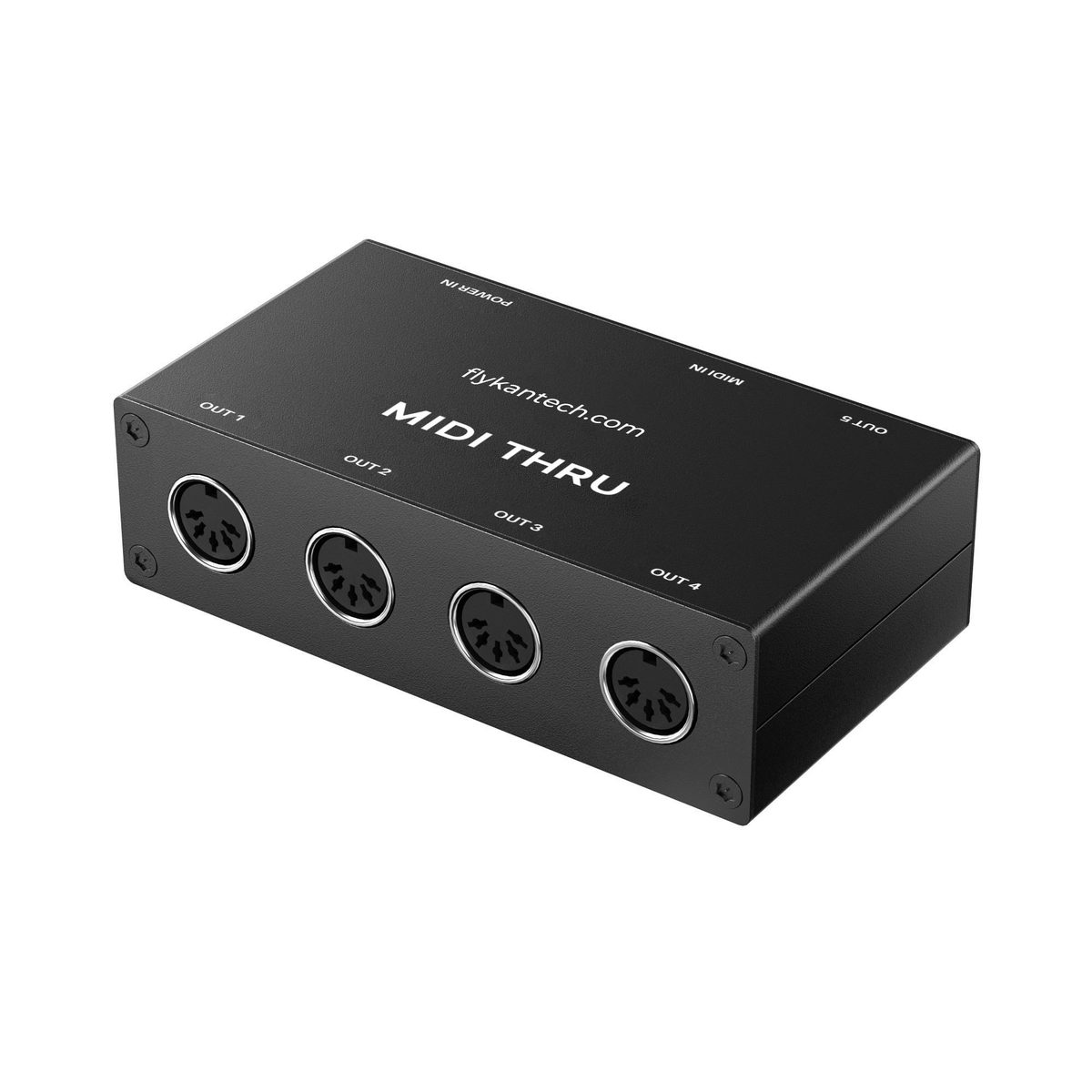 Thru-5-B 1-In/5-Out 5-Pin DIN MIDI Thru Box