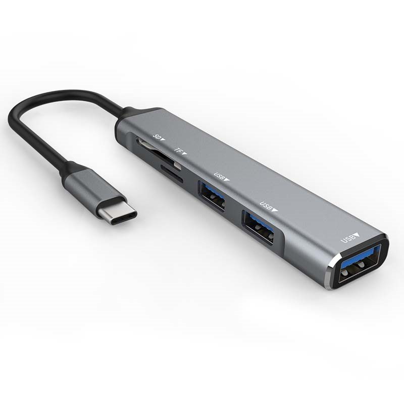 UF312-C UF312-C | 5-IN-1 USB 3.2 Gen 1 Type-C Hub with SD Card Reader