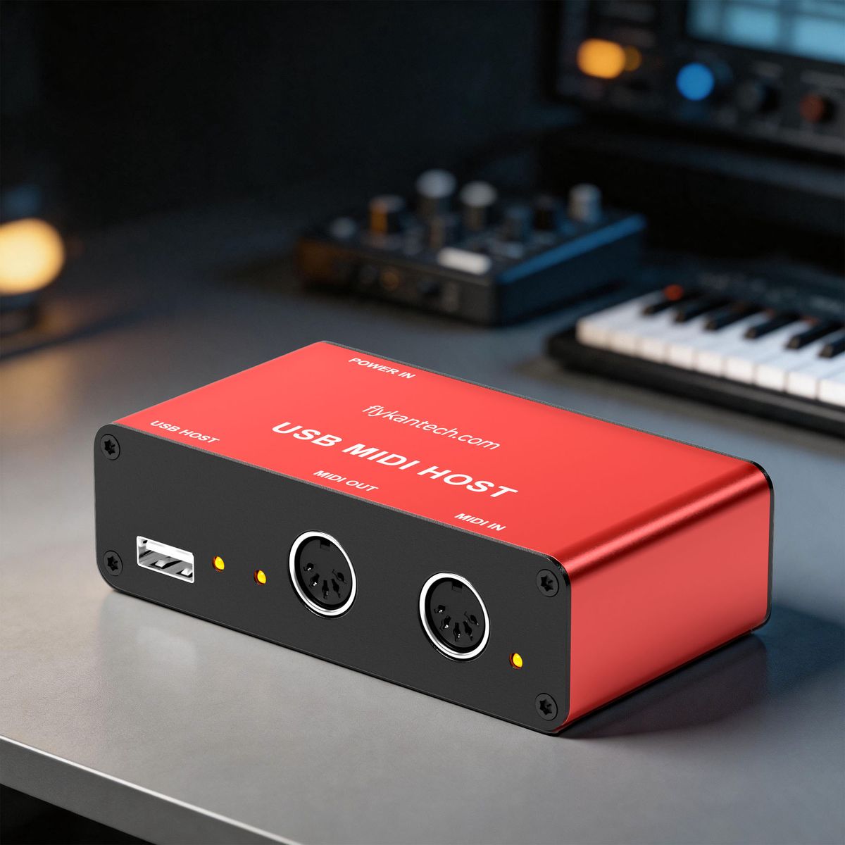 UHOST-A Stand-alone USB Host MIDI Interface Box (Metal, 5-PIN DIN)