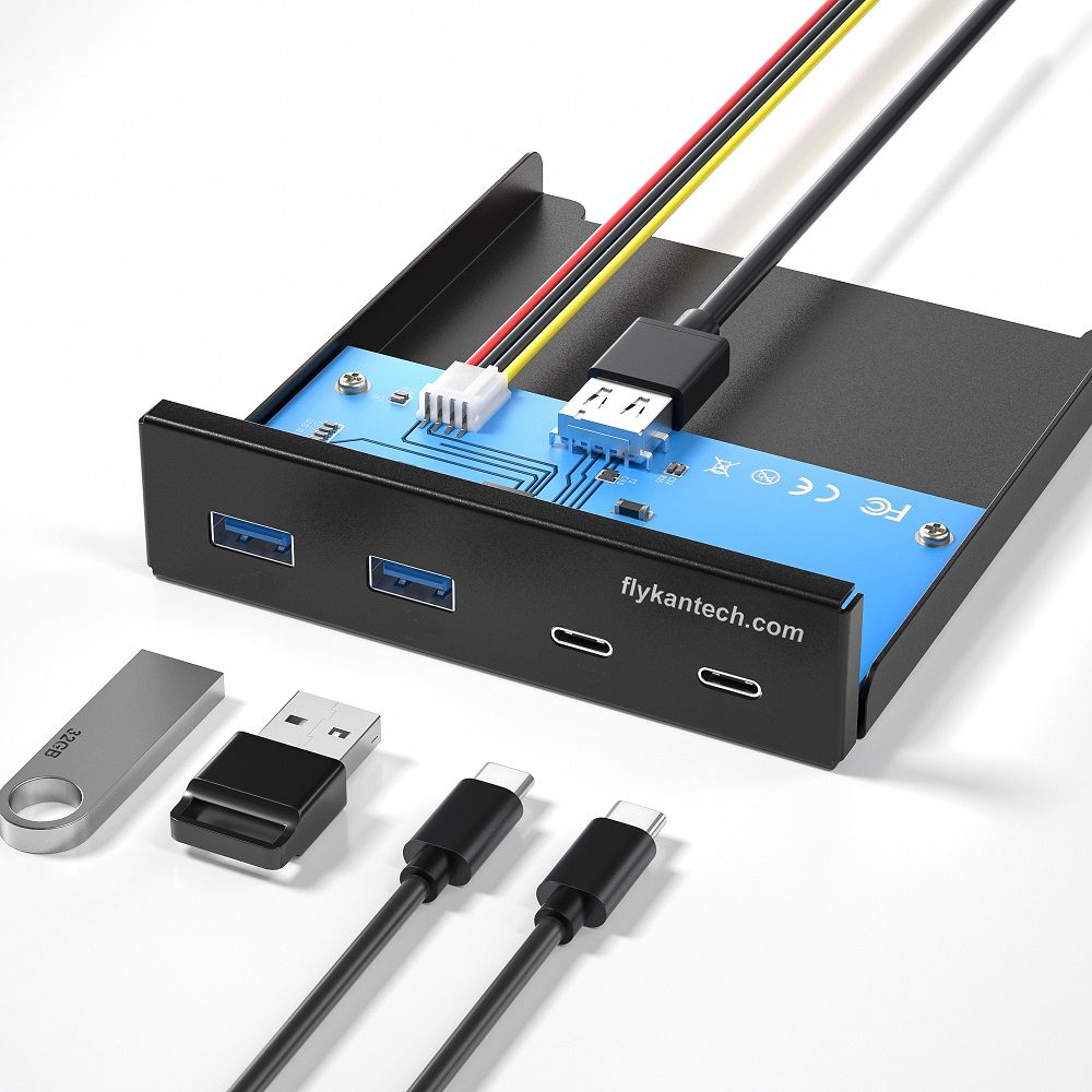 USB35-2A2C-10G USB35-2A2C-10G | 3.5" Front Panel USB 10Gbps 4-Port Hub