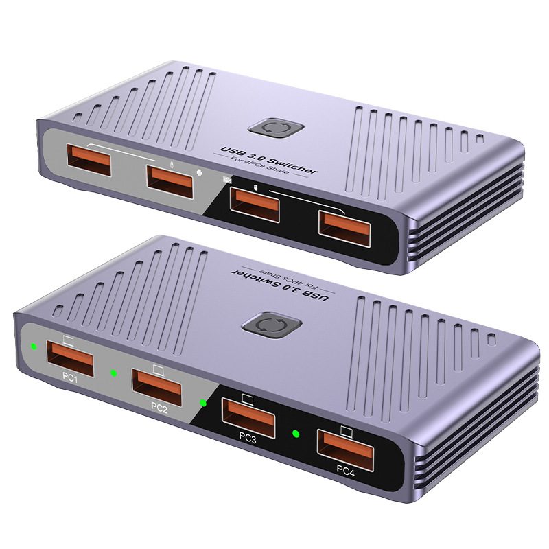 USX344-M1 USB 3.0 4-Computer 4-Port Sharing Switch